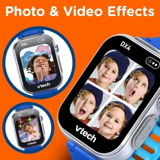 VTech KidiZoom Smartwatch DX4 : Sensory Development, Teaching Aid, No Assembly Required, Age 4+ image {5}