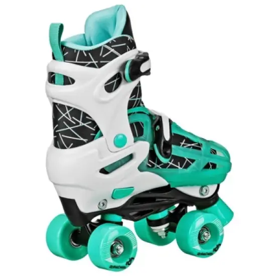 Roller Derby Mint Prodigy Kids' Inline-Quad Combo Skates - White/Mint Green (2-12) image {2}