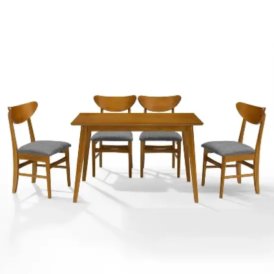 5pc Landon Rectangle Dining Set with Wood Chairs - Crosley image {7}
