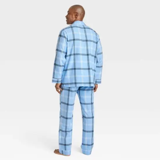 Men's Plaid Flannel Matching Family Pajama Set - Wondershop&trade; Blue image {1}
