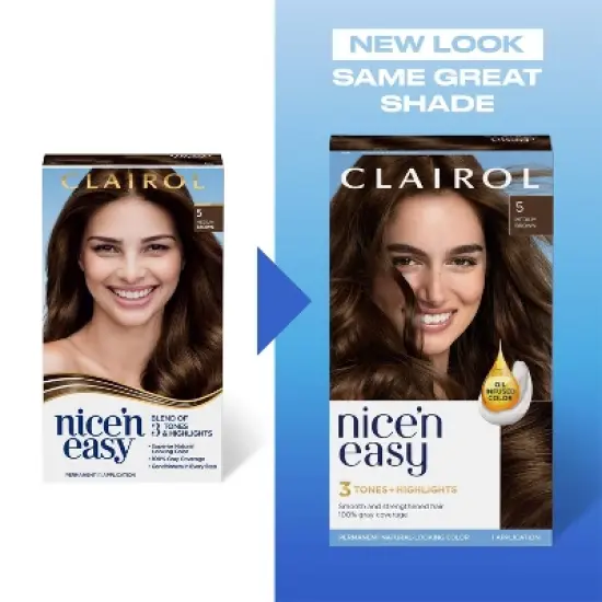 Clairol Nice'n Easy Permanent Hair Color - Brown image {7}