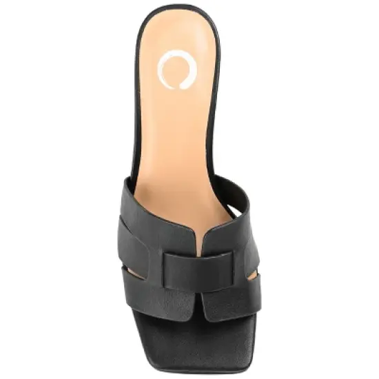 Journee Collection Womens Renatta Tru Comfort Foam Open Square Toe Block Heel Sandals image {3}
