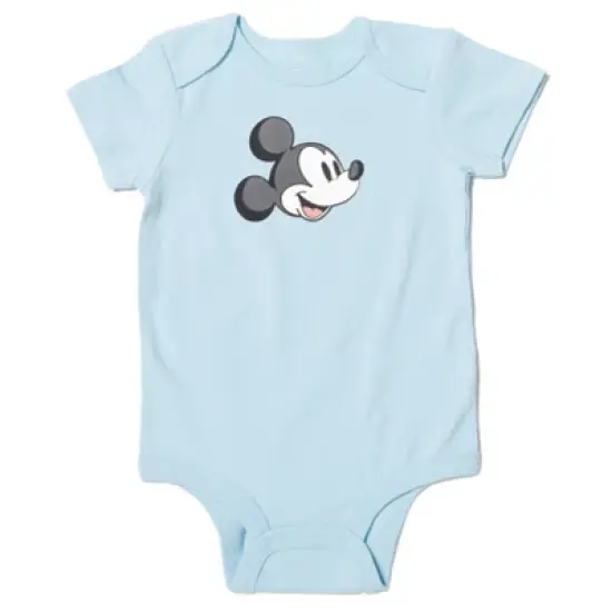 Disney Mickey Mouse Pluto Mickey Mouse Baby 4 Pack Snap Bodysuits Newborn to Infant  image {2}