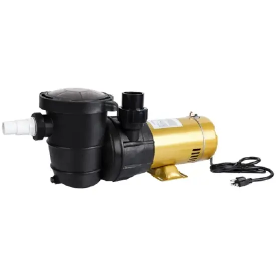 High-Flow Swimming Pool Pump &ndash; Single Speed, Self-Priming Pool Pump for Inground & Above Ground Pools, Built-in Strainer Basket & Drain Plug image {2}