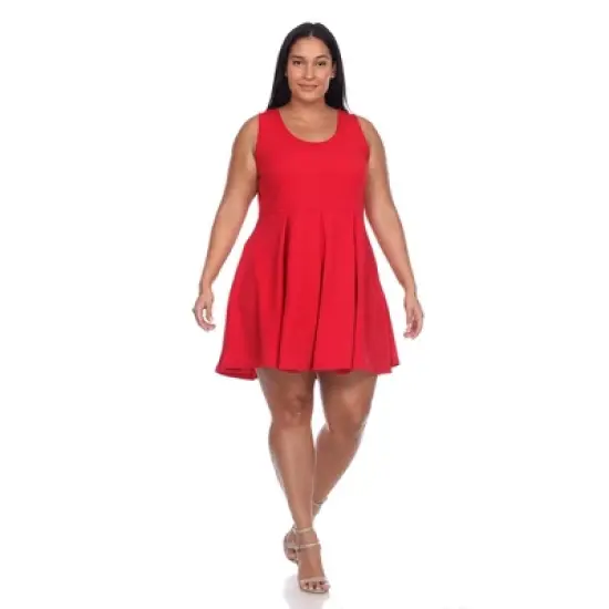 Plus 'Crystal' Dress - White Mark image {1}