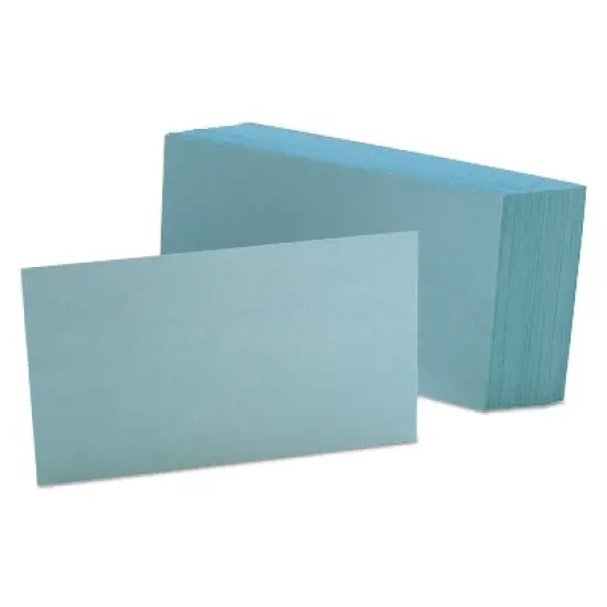 Oxford Unruled Index Cards 3 x 5 Blue 100/Pack 7320BLU image {3}