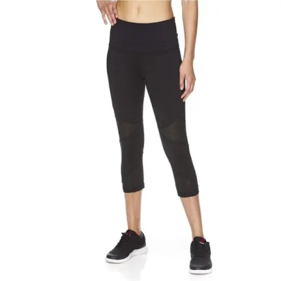 Reebok Womens Highrise Capri Compression Athletic Pants image {2}