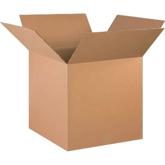 SI Products 20" x 20" x 20" Shipping Boxes 48 ECT Double Wall Brown 10/Bundle (HD202020DW) image {1}