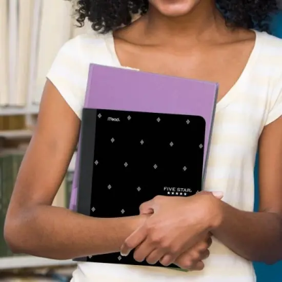 Five Star Fashion Comp Book 80ct Black with White Dot, School Supplies image {6}