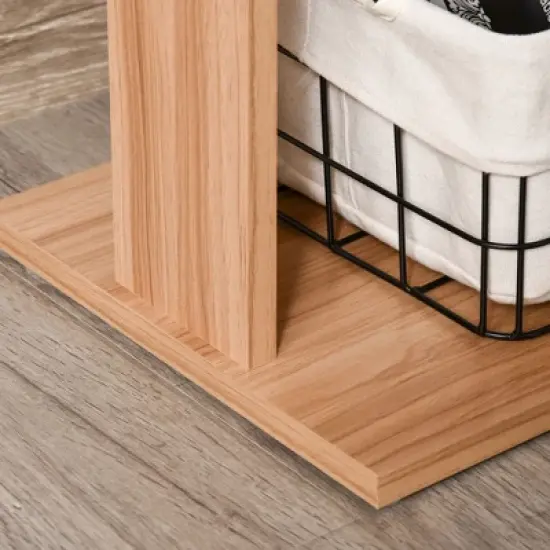 HOMCOM 360&deg; Rotating Home Office Desk L Shaped Corner Computer Desk with Storage Shelves, Writing Table Workstation image {4}