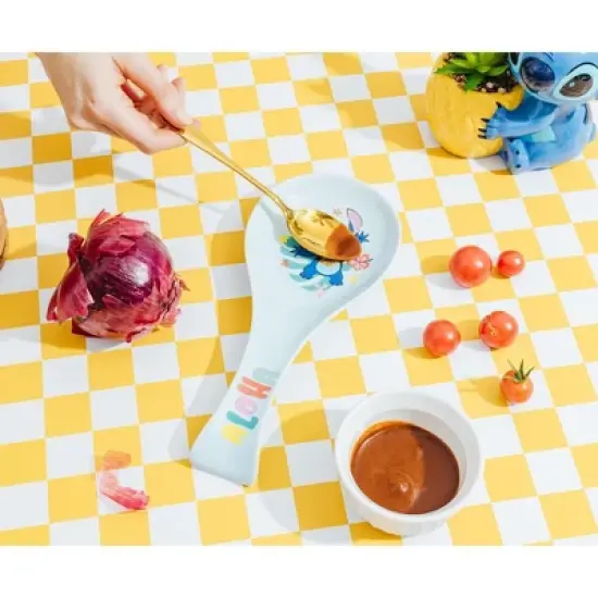 Silver Buffalo Disney Lilo & Stitch "Aloha" Ceramic Spoon Rest image {7}