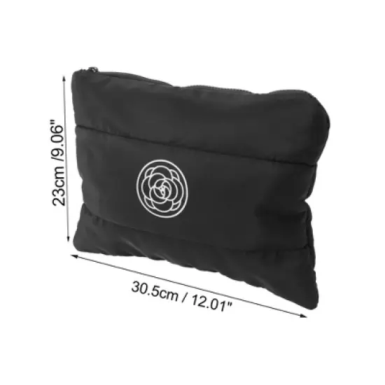 Unique Bargains Women Flower Handheld Travel Makeup Bag 1 Pc image {2}