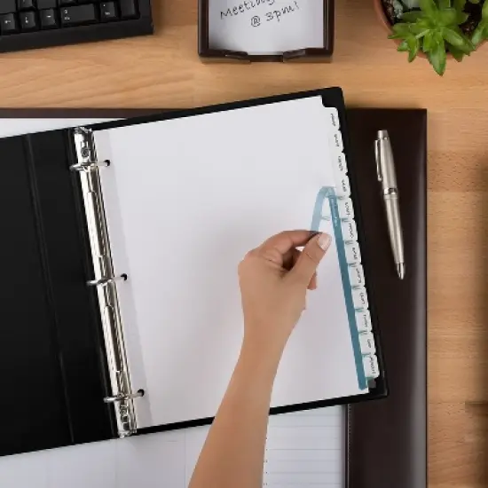 Avery Print & Apply Clear Label Dividers w/White Tabs 12-Tab Letter 5 Sets 11429 image {6}