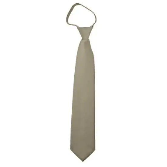Men's Solid Color Zipper Neckties image {30}