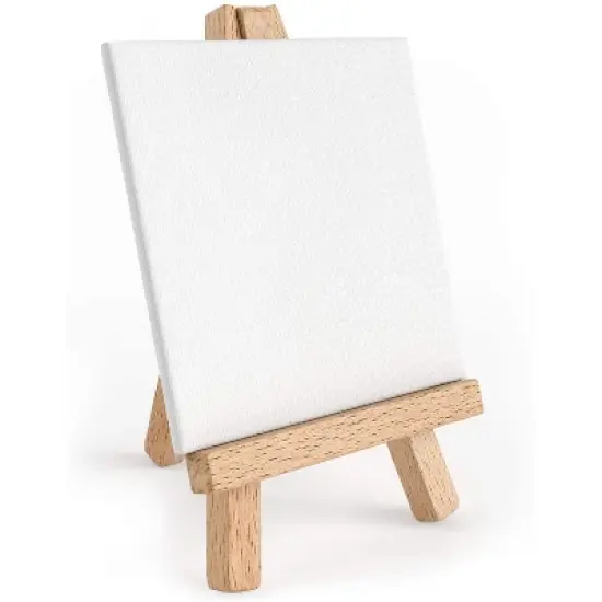 Arteza Small Mini Wood Art Display Easel, 5" - 40 Pack image {3}