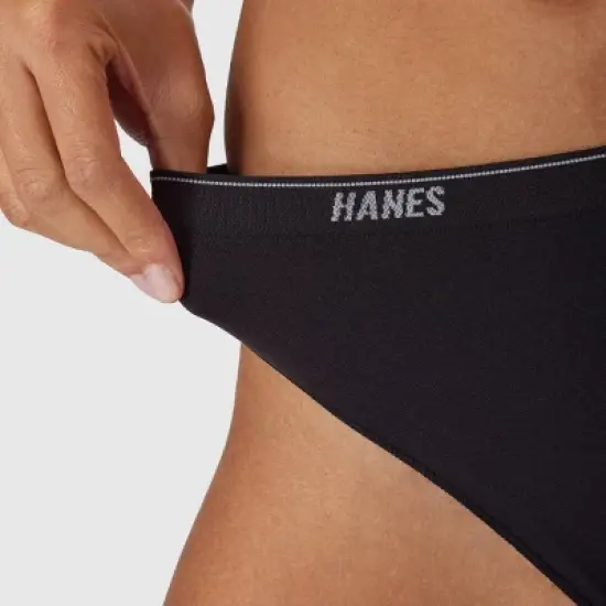 Hanes Women's 3pk Moves Bikini Underwear - Black/Almond image {4}