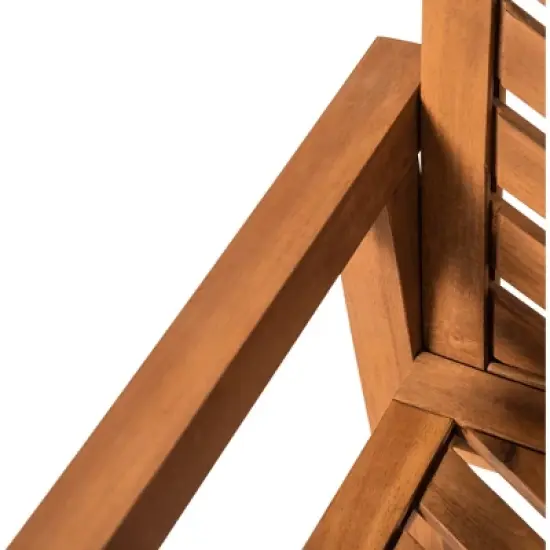 2pk Slatted Chevron Acacia Wood Patio Chairs - Saracina Home image {18}