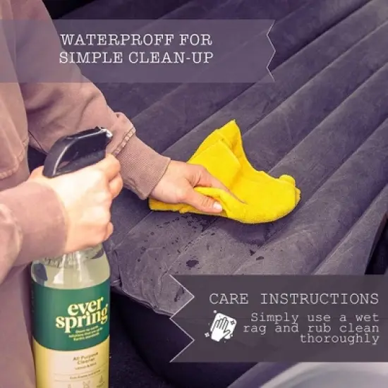 Zone Tech Inflatable Car Travel Air Mattress Back Seat Car blow up camping Bed with 2 Pillows and Pump kit Universal for Car SUV or Truck image {3}