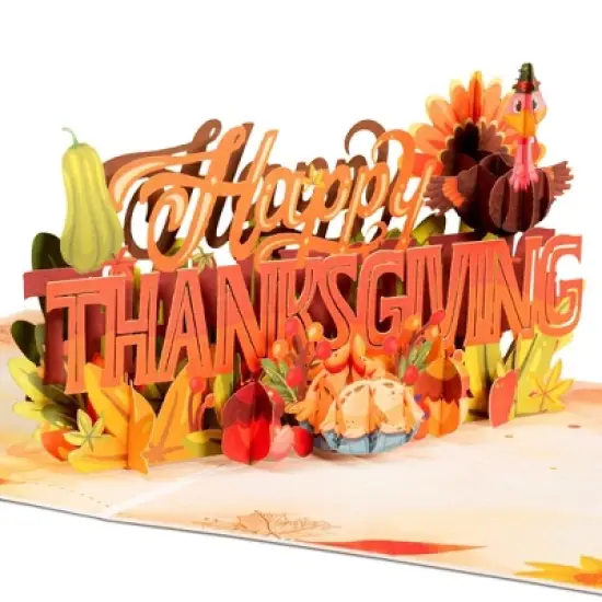 Paper Love 3D Happy Thanksgiving Pop Up Greeting Card image {8}