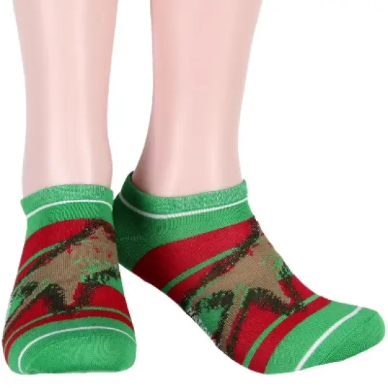 National Lampoon Christmas Vacation Adult Mix and Match Ankle Socks 5 Pk Multicoloured image {5}