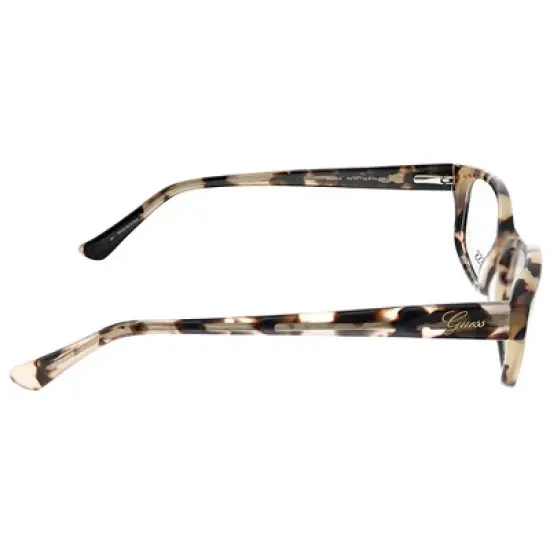 Guess GU 2429 PKTO Unisex Rectangle Eyeglasses Beige Tortoise 52mm image {2}