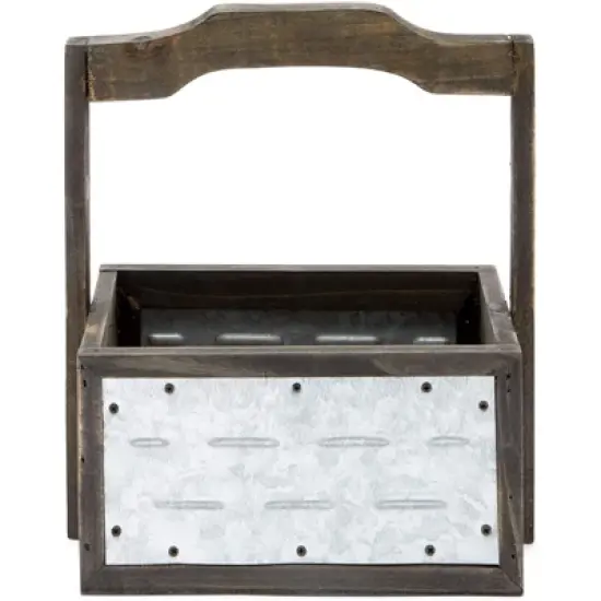 Farmlyn Creek 3 Packs Galvanized Metal Planter Box with Handle for Garden and Farmhouse D&eacute;cor, 3 Sizes image {5}