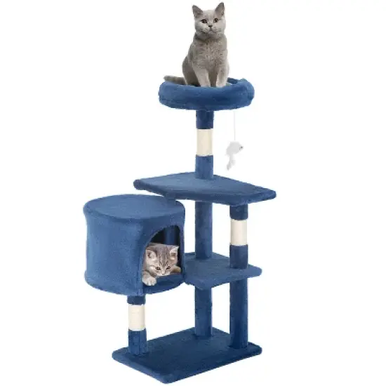 FDW 36 Inch Cat Tree Cat Tower Tall with Scratching Posts Cozy Condo Multi-Level Furniture Activity Center Cat Furniture for Indoor Cats image {10}