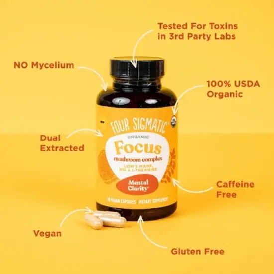 Four Sigmatic Focus Organic Mushroom Vitamin Capsules - 90ct image {3}