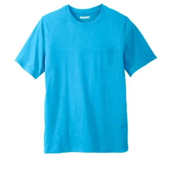 KingSize Men's Big & Tall Shrink-Less&trade; Lightweight Pocket Crewneck T-Shirt image {4}