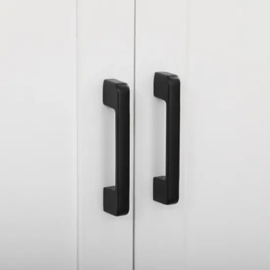 HOMCOM 72" Freestanding Kitchen Pantry, 4-Door Storage Cabinet Organizer with Adjustable Shelves, Kitchen Cabinet with Doors and Shelves, White image {4}