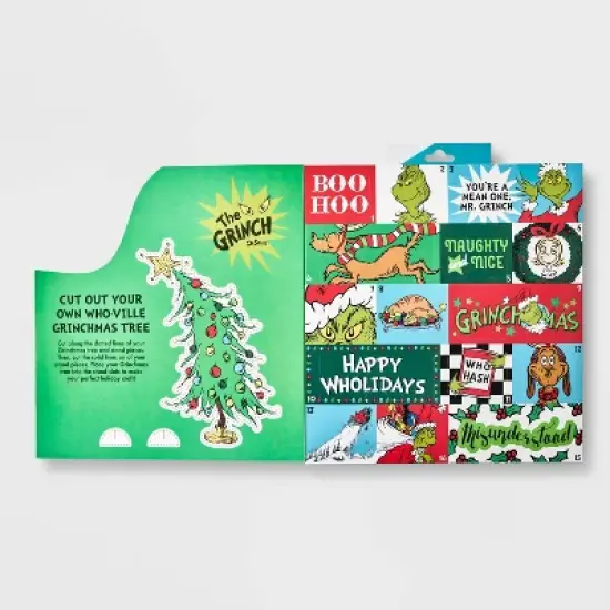 Women's Dr. Seuss' The Grinch 15 Days of Socks Advent Calendar - Assorted Colors 4-10 image {2}