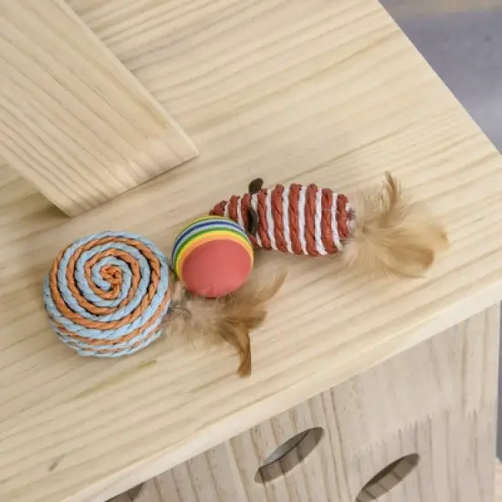 PawHut Multi-Level Cat Tree Condo Tower with Sisal-Covered Scratching Post, Activities for Kittens & Soft Cushion Luxury image {2}