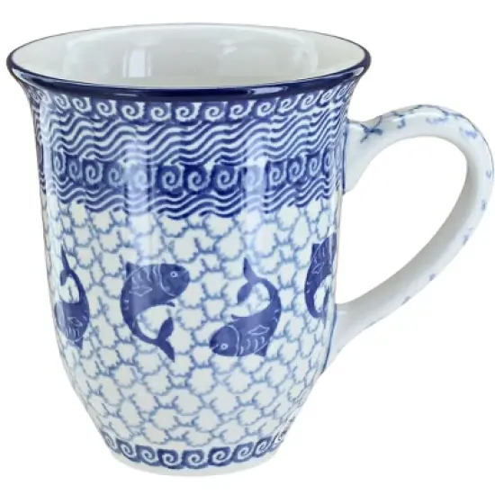 Blue Rose Polish Pottery 826 Ceramika Artystyczna Large Coffee Mug image {21}