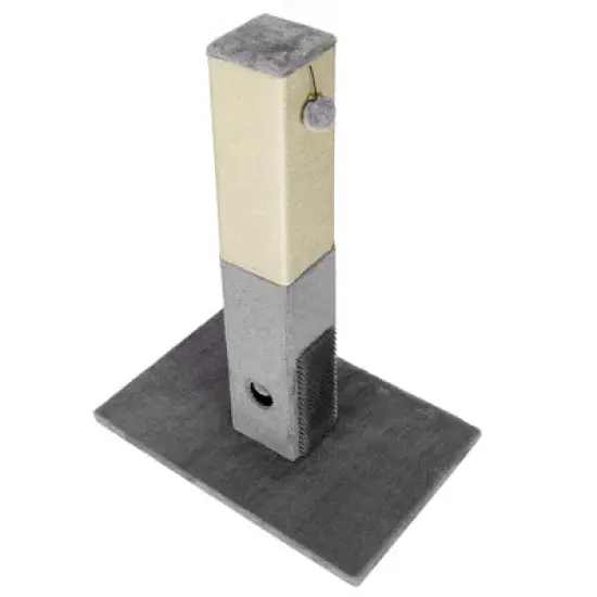 Costway 31'' Tall Cat Scratching Post Claw Scratcher w/ Sisal Rope & 2 plush Ball image {9}