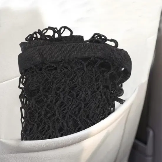 Unique Bargains Dog Car Net Barrier with Hook Black 1 Pc image {2}