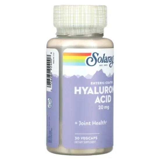 Solaray Enteric-Coated Hyaluronic Acid, 20 mg, 30 VegCaps image {3}