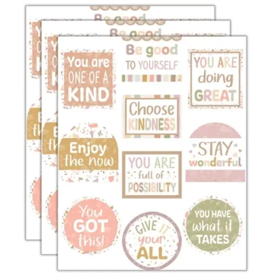 Teacher Created Resources&reg; Terrazzo Tones Positive Sayings Accents, 30 Per Pack, 3 Packs image {4}