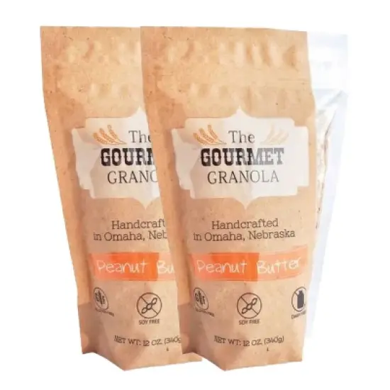 The Gourmet Granola 12 oz Gluten, Soy, & Dairy Free Peanut Butter Granola - Pack of 2 image {11}
