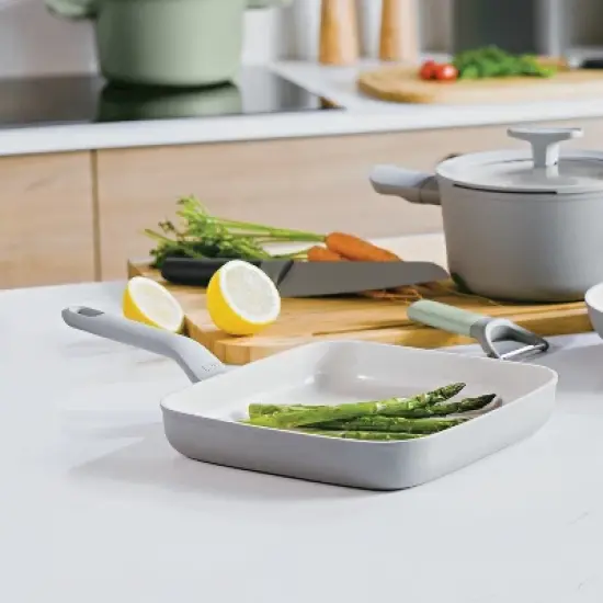 BergHOFF Balance 11Pc Nonstick Ceramic Cookware Set With Glass Lid, Recycled Aluminum image {7}