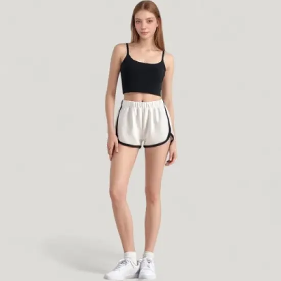 Anna-Kaci Active Women's Scoop Neck Spaghetti Strap Sports Bra with Smooth Finish image {1}