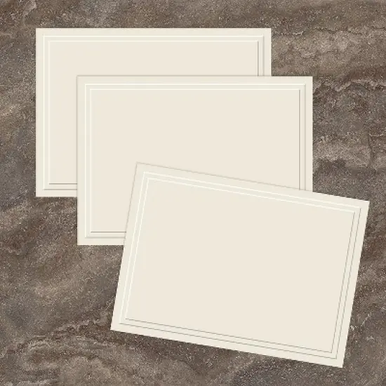 Masterpiece Studios Great Papers! Triple Embossed Ivory Note Cards 48/Pack 161642 image {1}