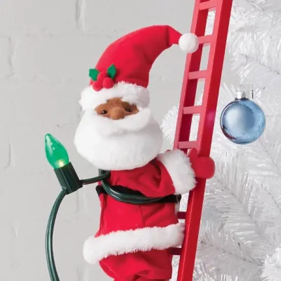 Large Climbing Santa Decorative Christmas Figurine Red - Wondershop&trade; image {3}