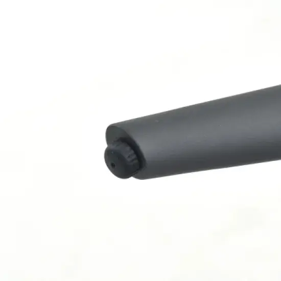 Planked Wood & Textured Weave 6Piece Outdoor Dining Set Metal Frame Table & Angled Stool Seats for Backyard image {8}