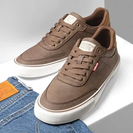 Levi's Mens Munro UL Vegan Leather Casual Lace Up Sneaker Shoe image {6}