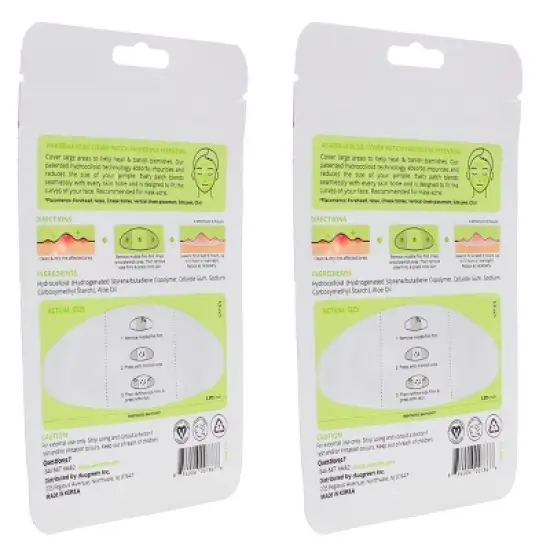 Avarelle Acne Cover Pimple Patch Frontline Essential 8 Oval Patches 2 Pack image {2}