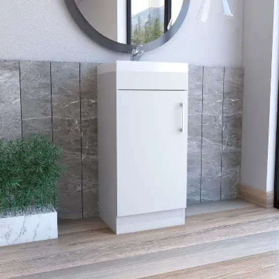 Depot E-Shop Bathroom Vanity, Single Door Cabinet image {13}