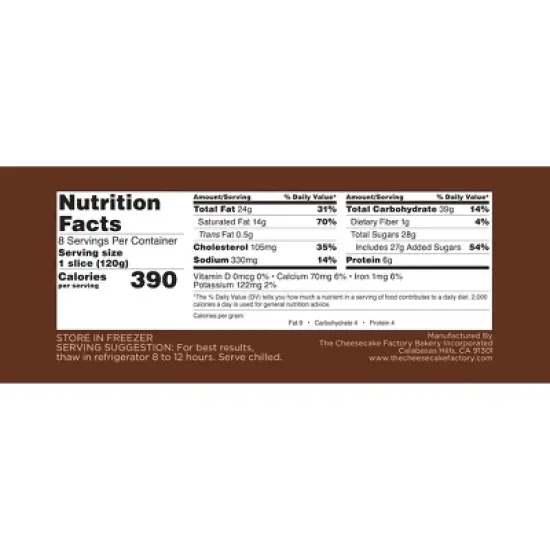 The Cheesecake Factory Frozen Original Cheesecake - 34oz image {5}