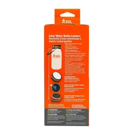 Survive Outdoors Longer Venture Solar Water Bottle Lantern image {3}