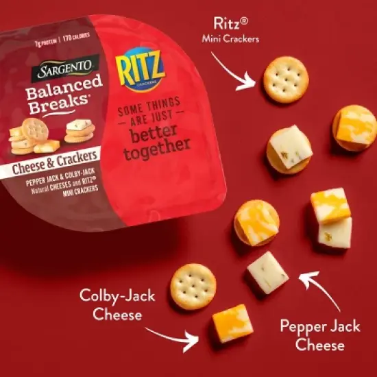 Sargento Balanced Breaks Cheese & Mini Ritz Crackers - 4.5oz/3ct image {2}