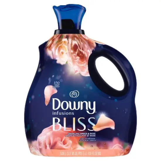Downy Infusions Bliss Sparkling Amber & Rose Scent Liquid Fabric Softener image {12}